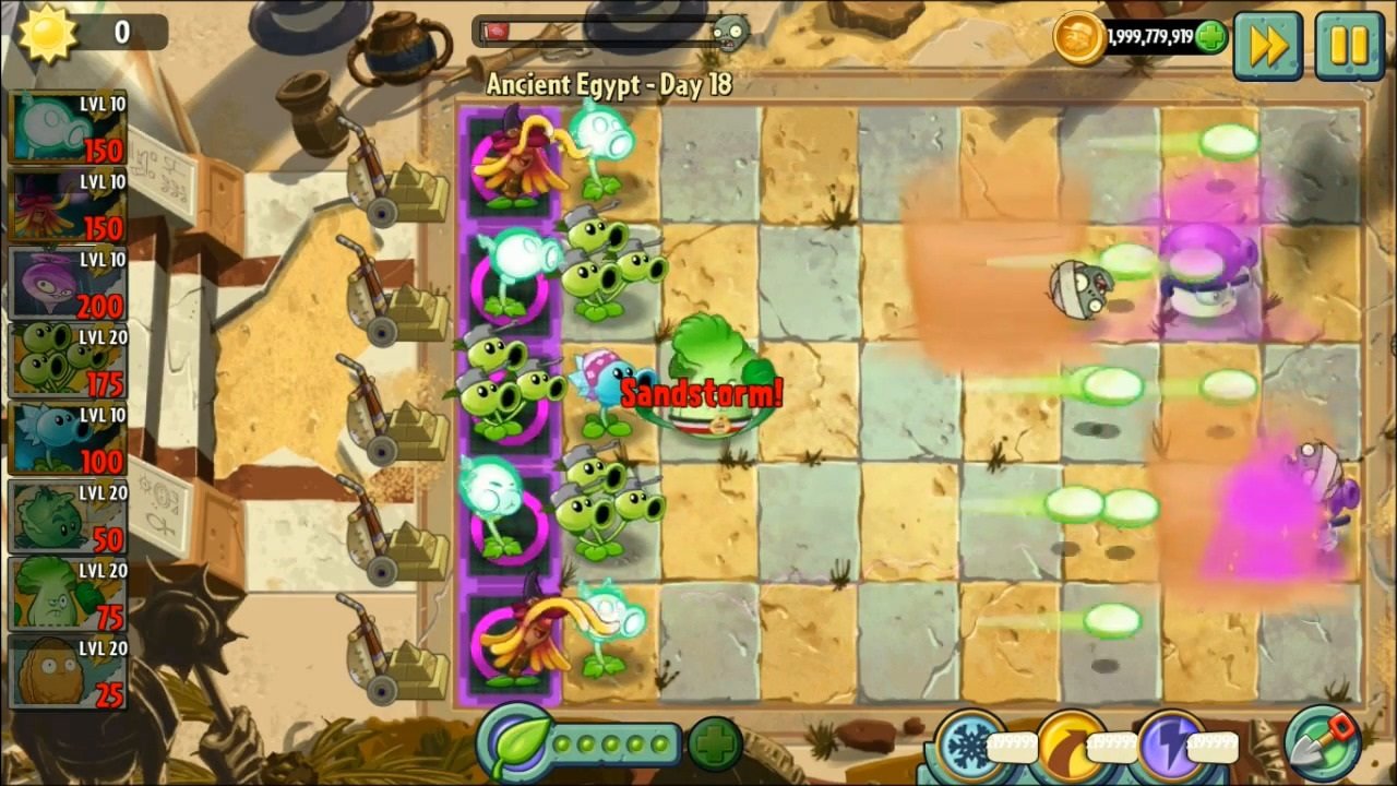 Скачать взлом Plants vs. Zombies Free 3.4.4 [Мод: много денег, солнц] на  Андроид