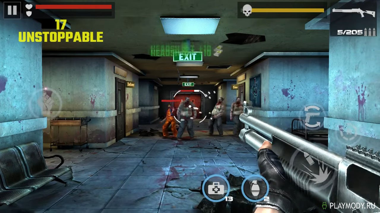 Скачать Dead Target Zombie v 1.5 Мод без рекламы / много денег